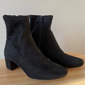 Aldo Black Suede Booties